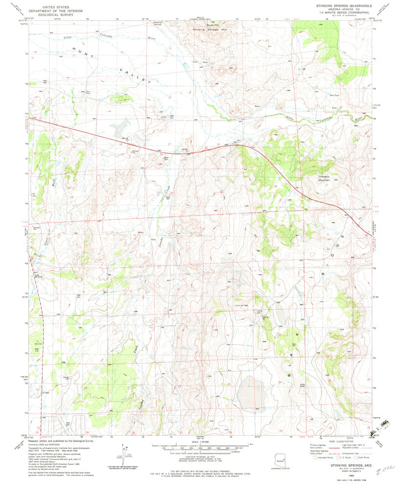 STINKING SPRINGS, Arizona (7.5'×7.5' Topographic Quadrangle) - Wide World Maps & MORE!