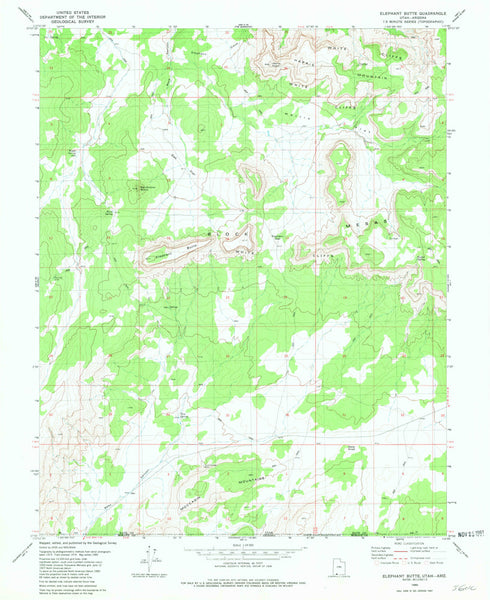 ELEPHANT BUTTE, UT-AZ 7.5' - Wide World Maps & MORE! - Map - Wide World Maps & MORE! - Wide World Maps & MORE!