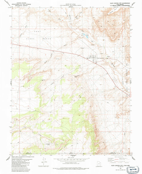 GLEN CANYON CITY, UT-AZ 7.5' - Wide World Maps & MORE!