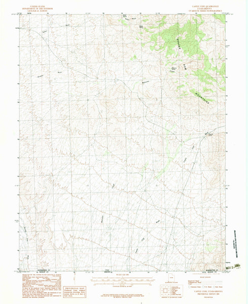 CASTLE CLIFF, UT-AZ 7.5' - Wide World Maps & MORE!