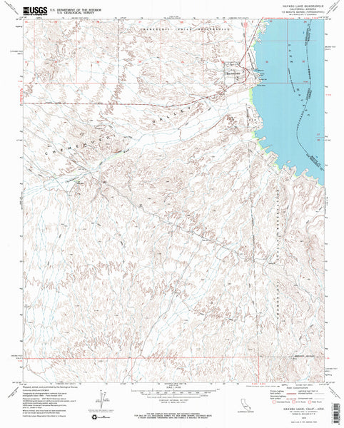 HAVASU LAKE, CA-AZ 7.5' - Wide World Maps & MORE!