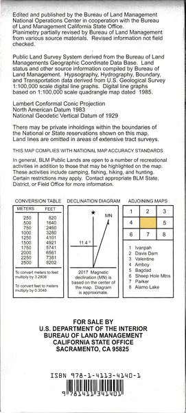 Needles Surface Management Status 1:100,000-Scale Topographic Map - Wide World Maps & MORE!