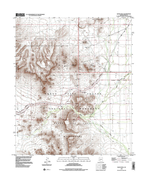 BATES WELL, Arizona 7.5' - Wide World Maps & MORE!