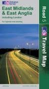 East Midlands and East Anglia Including London (OS Travel Map - Road Map) - Wide World Maps & MORE! - Book - Wide World Maps & MORE! - Wide World Maps & MORE!