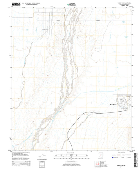 Daggs Tank, Arizona (US TOPO 7.5'×7.5' Topographic Quadrangle) - Wide World Maps & MORE!