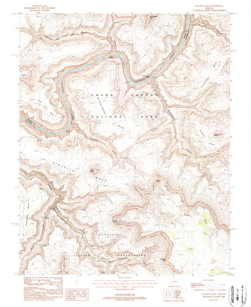 HAVASU FALLS, AZ (7.5'×7.5' Topographic Quadrangle) - Wide World Maps & MORE! - Map - Wide World Maps & MORE! - Wide World Maps & MORE!