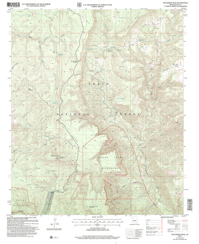 McFadden Peak, AZ (7.5'×7.5' Topographic Quadrangle) - Wide World Maps & MORE! - Map - Wide World Maps & MORE! - Wide World Maps & MORE!