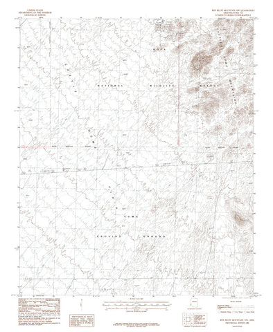 RED BLUFF MTN NW, Arizona 7.5' - Wide World Maps & MORE! - Map - Wide World Maps & MORE! - Wide World Maps & MORE!