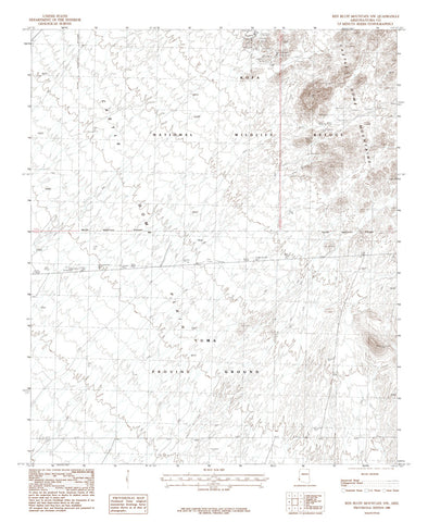 RED BLUFF MTN NW, Arizona 7.5' - Wide World Maps & MORE! - Map - Wide World Maps & MORE! - Wide World Maps & MORE!