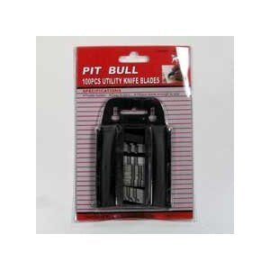Pit Bull CHI01000 Razor Blade Set, 100-Piece - Wide World Maps & MORE! - Home Improvement - Pit Bull - Wide World Maps & MORE!