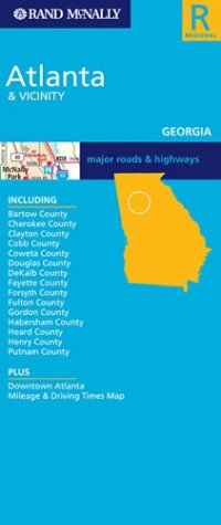 Atlanta & Vicinity, Gerogia: Major Roads and Highways - Wide World Maps & MORE! - Book - Wide World Maps & MORE! - Wide World Maps & MORE!
