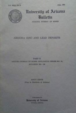 ARIZONA ZINC AND LEAD DEPOSITS, PART II - Wide World Maps & MORE! - Book - Wide World Maps & MORE! - Wide World Maps & MORE!