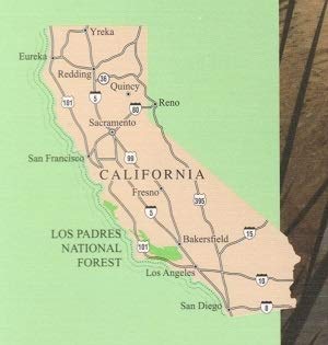 Los Padres National Forest Atlas - Wide World Maps & MORE! - Map - United States Department of Agriculture - Wide World Maps & MORE!