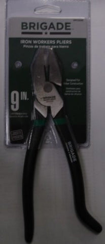 Brigade 9" Iron Workers Cushin Grip Pliers BR10696 - Wide World Maps & MORE! - Home Improvement - Brigade - Wide World Maps & MORE!