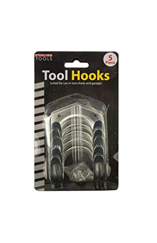 5-Pc Multi-Purpose Metal Tool Hooks - Wide World Maps & MORE! - Home Improvement - Kole Imports - Wide World Maps & MORE!