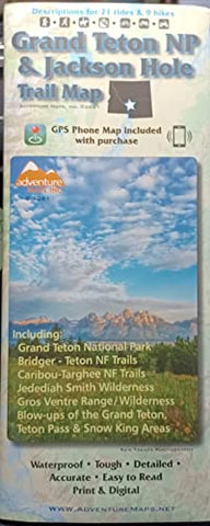 Grand Teton National Park and Jackson Hole Trail Map - Wide World Maps & MORE!