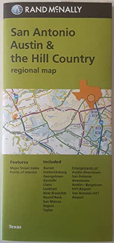 San Antonio, Austin, & the Hill Country Regional Map (Texas) [Map] - Wide World Maps & MORE!