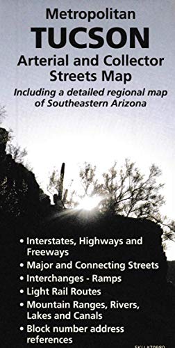Metropolitan Tucson Arterial & Collector Streets Map / Detailed Regional Map of Southeastern Arizona - Wide World Maps & MORE! - Map - Wide World Maps & MORE! - Wide World Maps & MORE!
