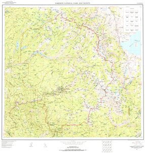 Yosemite National Park & Vicinity, CA with Contours and Shaded Relief - Wide World Maps & MORE! - Map - Wide World Maps & MORE! - Wide World Maps & MORE!