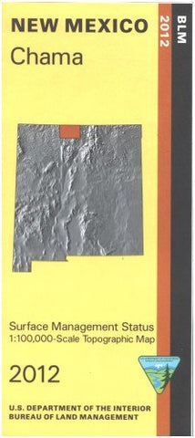 Map: Chama - Surface Management [Paperback] BLM - Wide World Maps & MORE!