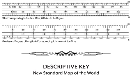 Azimuthal Equidistant Projection of the World - No Dial Arms nor Instructions Ready-to-Hang (Flat Earth Map) - Wide World Maps & MORE!