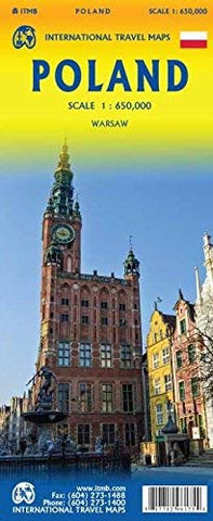 Poland Travel Reference Map 1:650,000 - Wide World Maps & MORE! - Map - ITMB Publishing, Ltd. - Wide World Maps & MORE!
