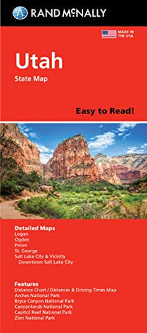 Rand McNally Easy To Read Folded Map: Utah State Map - Wide World Maps & MORE!