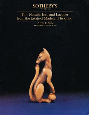 Fine Netsuke Inro and Lacquer from the Estate of Madelyn Hickmott (Wednesday, February 8, 1989) [Paperback] Sotheby's - Wide World Maps & MORE!
