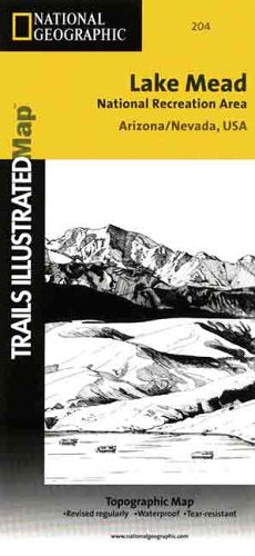 National Geographic, Trails Illustrated, Lake Mead National Recreation Area: Arizona/Nevada, USA (Trails Illustrated - Topo Maps USA) (Map) - Wide World Maps & MORE! - Map - National Geographic Maps - Wide World Maps & MORE!