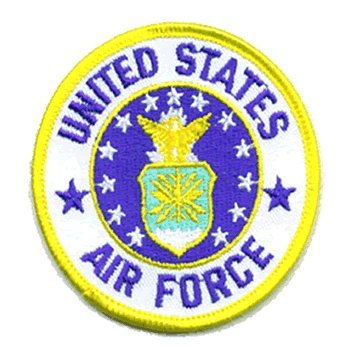 U.S.A. Air Force Seal Iron-On Patch - Wide World Maps & MORE! - Art and Craft Supply - Flag-It Iron-On Patches - Wide World Maps & MORE!