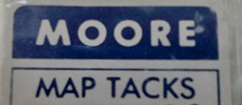 Large Dark Green 1/4" Flat-Head Map Tacks with White Numbers 276 to 300 - Wide World Maps & MORE! - Office Product - Moore - Wide World Maps & MORE!