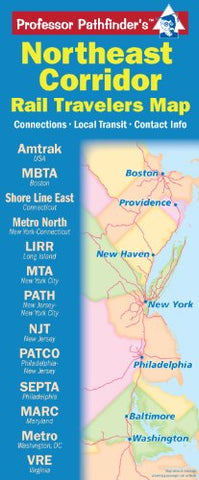 Northeast Corridor: Rail Travelers Map - Wide World Maps & MORE! - Book - Wide World Maps & MORE! - Wide World Maps & MORE!