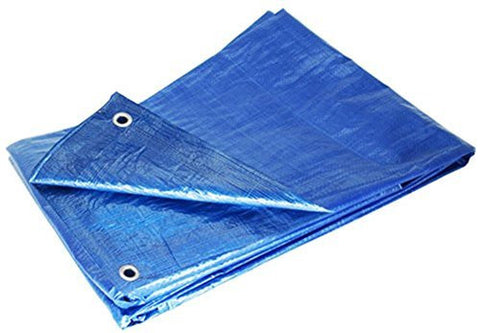 Grizzly Tarps GTRP57 5 x 7-Feet Blue Multi-Purpose 6-Mil Waterproof Poly Tarp Cover Tent Shelter Camping Tarpaulin - Wide World Maps & MORE! - Home Improvement - Grizzly Tarps - Wide World Maps & MORE!