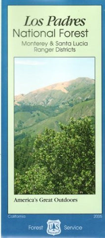Los Padres National Forest Map (Monterey & Santa Lucia Ranger Districts) - Paper - Wide World Maps & MORE! - Sports - Wide World Maps & MORE! - Wide World Maps & MORE!