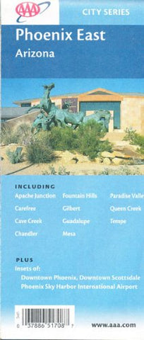 Phoenix East, Arizona: Including Apache Junction, Carefree, Cave Creek, Chandler, ... Sky International Airport [Paperback] The American Automobile Association - Wide World Maps & MORE!