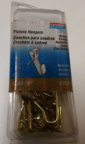 V2531 ASSORTED PICTURE HANGERS QTY/PK:10 LOAD LIMIT:ASSORTED - Wide World Maps & MORE! - Home Improvement - National Hardware - Wide World Maps & MORE!