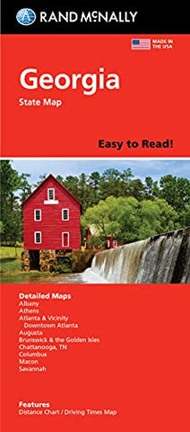 Georgia State Map Easy To Read! Folded Map - Wide World Maps & MORE!