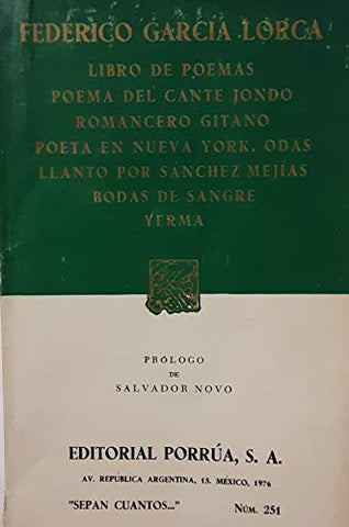 Federico Garcia Lorca Libro de Poemas - Wide World Maps & MORE! - Book - Wide World Maps & MORE! - Wide World Maps & MORE!
