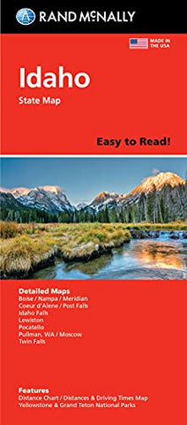Easy To Read! Folded Map: Idaho State Map - Wide World Maps & MORE!