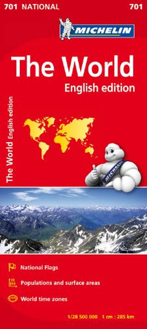The World: English Edition (National Map 701) [Map] Michelin Travel Partner - Wide World Maps & MORE!