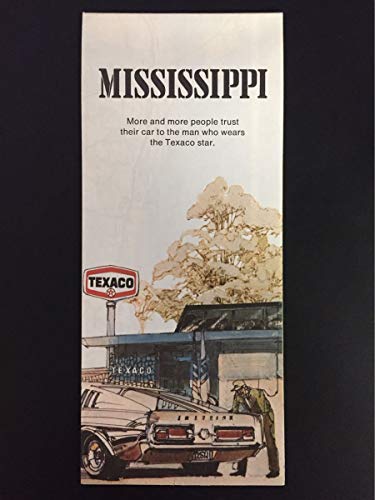 1974 Texaco Mississippi Road Map - Wide World Maps & MORE! - Office Product - Gousha - Wide World Maps & MORE!