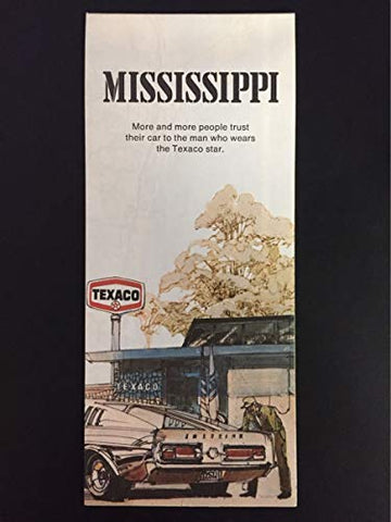 1974 Texaco Mississippi Road Map - Wide World Maps & MORE! - Office Product - Gousha - Wide World Maps & MORE!