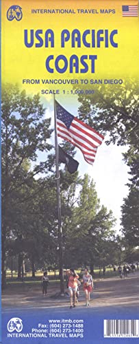 Usa Pacific Coast ( From Vancouver to San Diego) ITM Travel Map (International Travel Maps) - Wide World Maps & MORE!