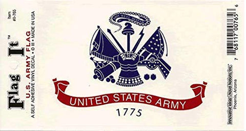 U.S. Army Flag: A Self Adhesive Vinyl Decal (6-Pack) - Wide World Maps & MORE! - Automotive Parts and Accessories - Flag It - Wide World Maps & MORE!