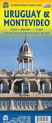 Uruguay & Montevideo, Colonia Del Sacramento, Punta Del Este - Wide World Maps & MORE! - Map - ITMB Publishing, Ltd. - Wide World Maps & MORE!