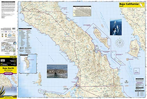 Baja North: Baja California [Mexico] (National Geographic Adventure Map, 3103) - Wide World Maps & MORE!
