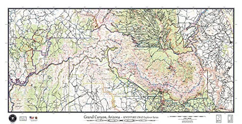 Grand Canyon Map Keepsake Poster - Wide World Maps & MORE!