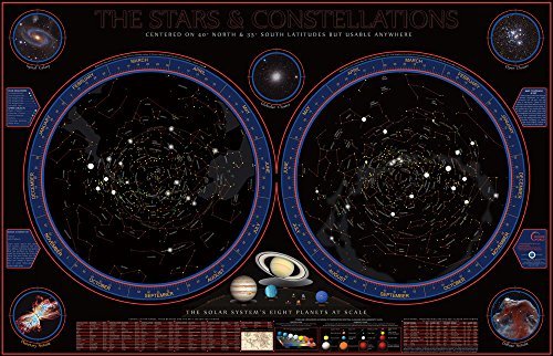 Hemisphere Wonders of The Solar System Space Chart by Hemisphere - Wide World Maps & MORE! - Toy - Wide World Maps & MORE! - Wide World Maps & MORE!
