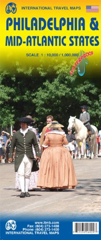 Philadelphia & Mid-Atlantic States 1:10K/1:1M ITM Travel Map [Used - Like New] - Wide World Maps & MORE! - Book - Wide World Maps & MORE! - Wide World Maps & MORE!