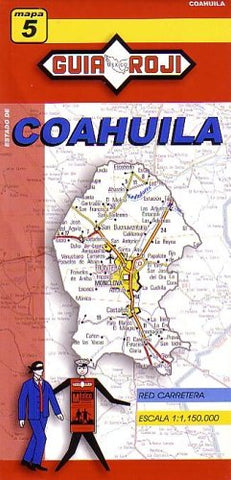 Coahuila State Map by Guia Roji (English and Spanish Edition) - Wide World Maps & MORE!